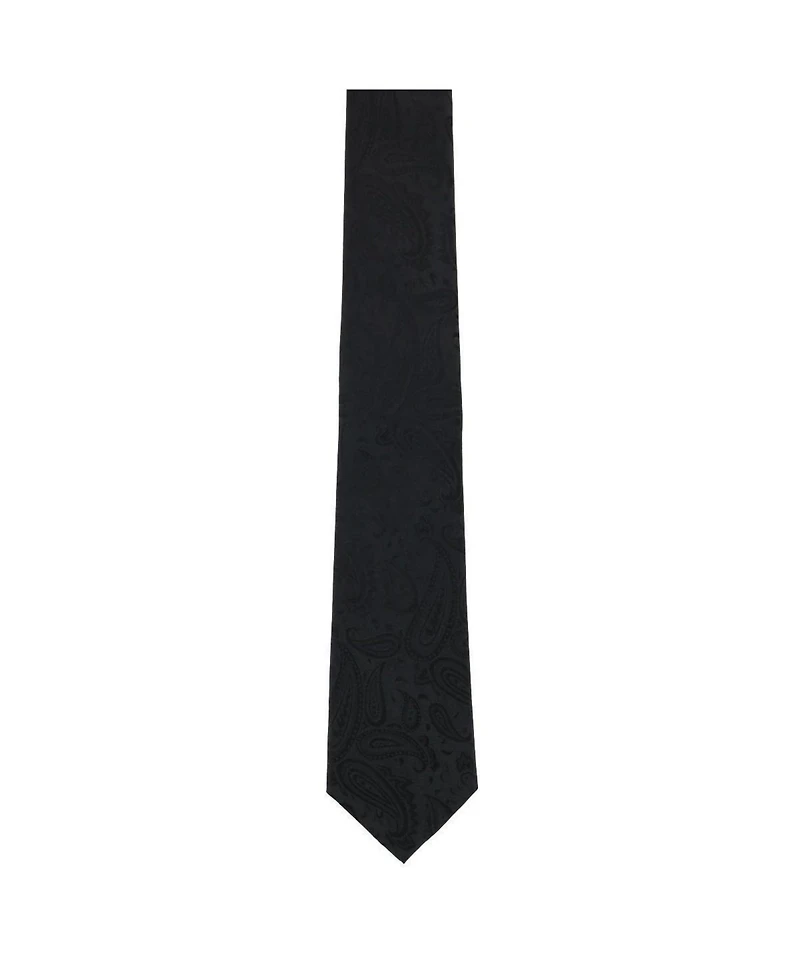 Trafalgar Men's Banbury Tone on Paisley Silk Necktie and Pocket Square Set
