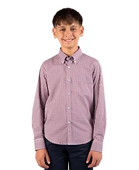 Tailorbyrd Big Boys Signature Gingham Long Sleeve Shirt