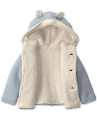 Carter's Baby Boys' and Girls' Bear Sweater Knit Hooded Jacket