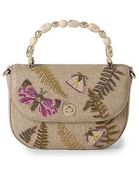 Brahmin Portia Woodland Small Leather Crossbody Handbag