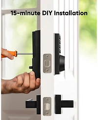 eufy Smart Lock C30, Keyless Wi-Fi Deadbolt, No Bridge, Easy Install, App Control, Reliable Power, Bhma Grade3