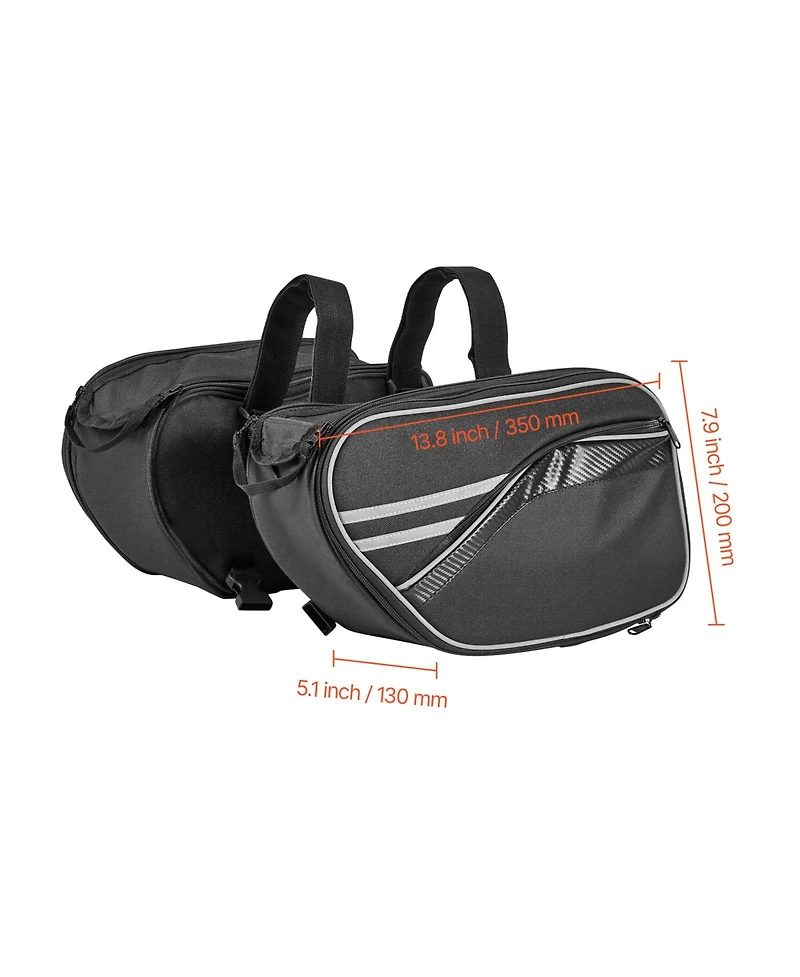 Sevorley Motorcycle Saddlebag, 30 L Dual Side Bags with Waterproof Rain Cover and Straps