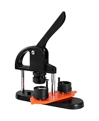 Sevorley 1.25-Inch Button Maker Machine, 32 mm Pin Press Kit with 500 Parts, Ergonomic Handle, and Magic Book