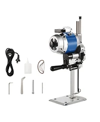 Sevorley 750W Straight Knife Fabric Cutter, Industrial Cloth Cutting Machine with Auto Blade Sharpener