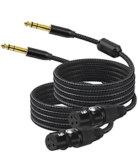 Lofree Nylon-Braided Gold-Plated Multi-Layer Shielding Xlr to 1/4" Trs Audio Cable