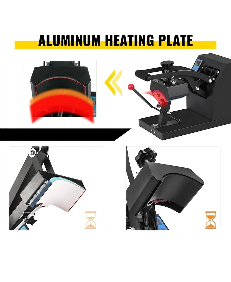 Sevorley Vinyl Cutter Plotter and Cap Heat Press Combo with Stand