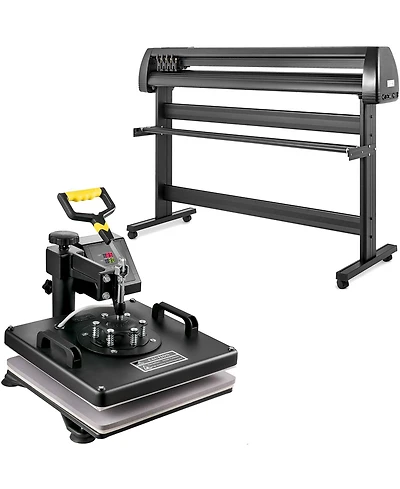 Sevorley 5-in-1 Heat Press with 53-inch Vinyl Cutter Plotter Kit