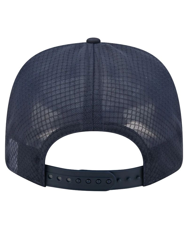 New Era Men's Navy Chicago Bears Micro Badge 9SEVENTY Adjustable Hat