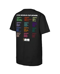 Outerstuff Big Boys and Girls Black Fifa World Cup 2026 Bracket T-Shirt