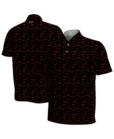 Under Armour Men's Wisconsin Badgers Gameday ArmourFuse Polo Shirt