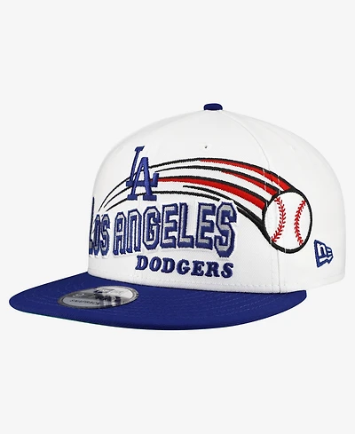 New Era Men's White Los Angeles Dodgers Retro Sweep 9FIFTY Snapback Hat