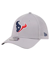 New Era Men's Gray Houston Texans 39THIRTY M-Crown Flex Fit Hat