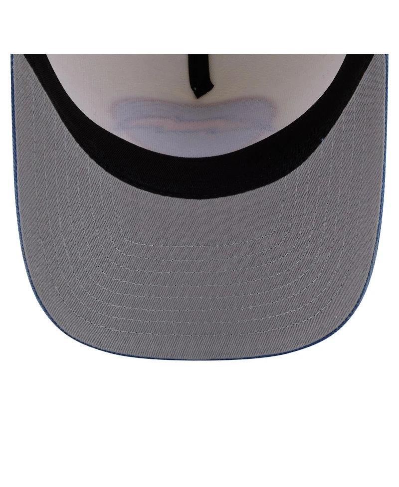 New Era Men's Cream/Powder Blue Los Angeles Chargers Washed A-Frame 9FIFTY Snapback Hat