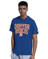 Starter Men's Royal/Gray Denver Broncos Two-Pack Throwback Logo T-Shirt Set