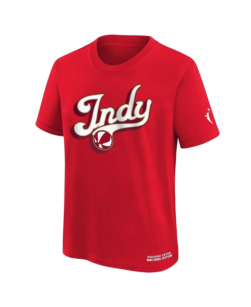 Nike Big Boys and Girls Red Indiana Fever Rebel Edition T-Shirt