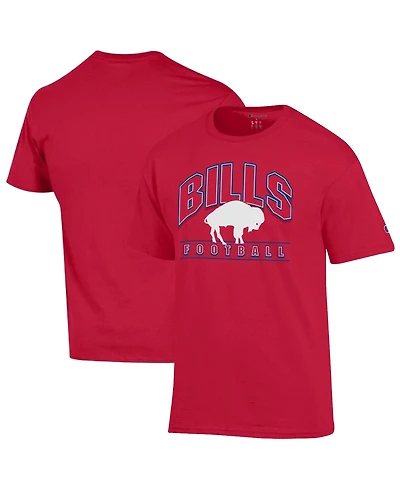 Champion Men's Red Buffalo Bills Jersey T-Shirt