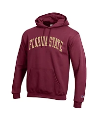 Champion Men's Garnet Florida State Seminoles Basic Arch Fleece Pullover Hoodie
