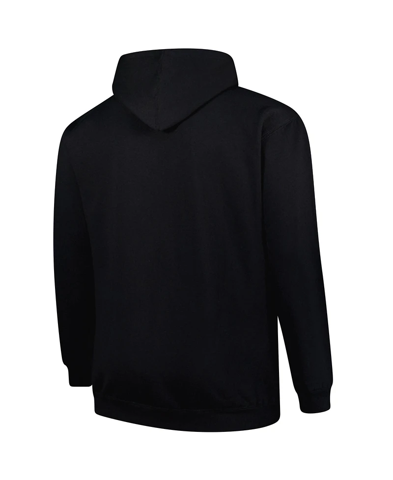 Fanatics Men's Black Carolina Panthers Big Tall Pop Pullover Hoodie