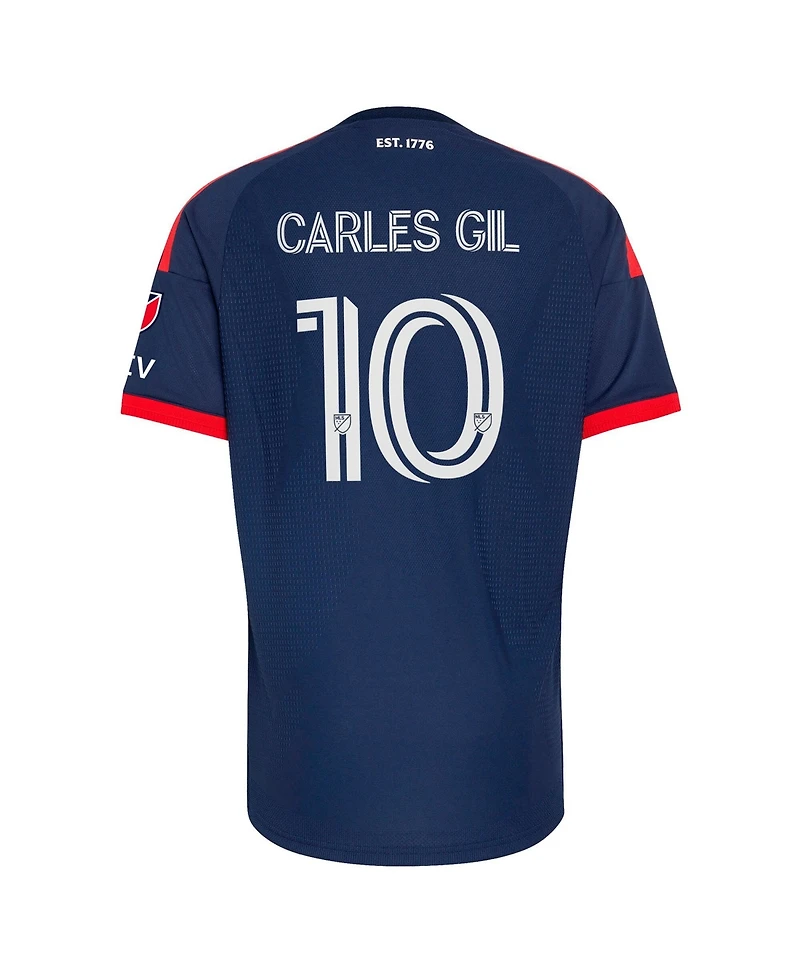 Adidas Men's Carles Gil Blue New England Revolution 2026 Independence Day On-Field Authentic Patch Jersey