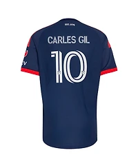 Adidas Men's Carles Gil Blue New England Revolution 2026 Independence Day On-Field Authentic Patch Jersey