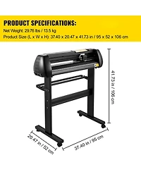 Sevorley Vinyl Cutter Plotter Machine with Stand and Sign Making Kit