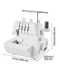 Sevorley Serger Overlock Sewing Machine, 2-3-4 Thread with Free Arm and Led Light