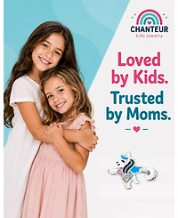 Chanteur Kids Unicorn Hypoallergenic Earrings for Girls with Surgical Titanium Screwbacks