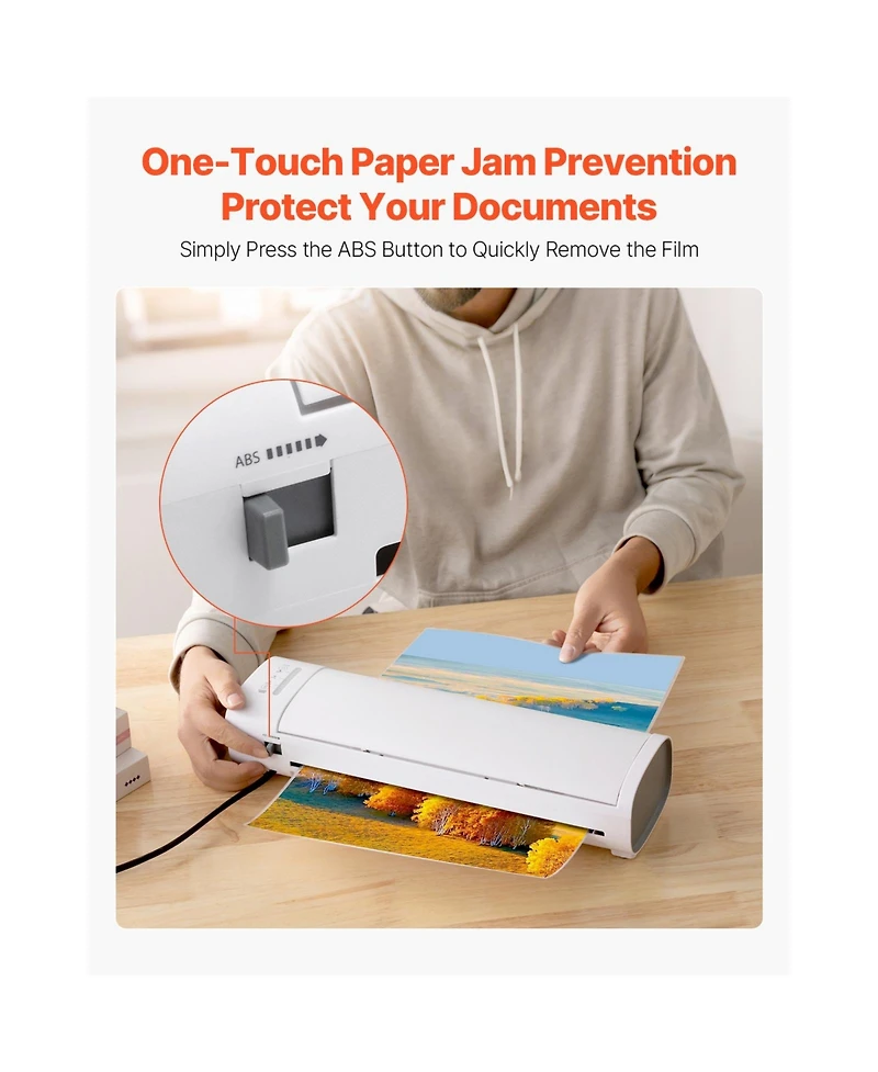 Sevorley A3 Hot and Cold Laminator Machine with Accessory Kit