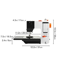 Sevorley Portable Sewing Machine for Beginners, 38 Stitches with Extension Table and Foot Pedal