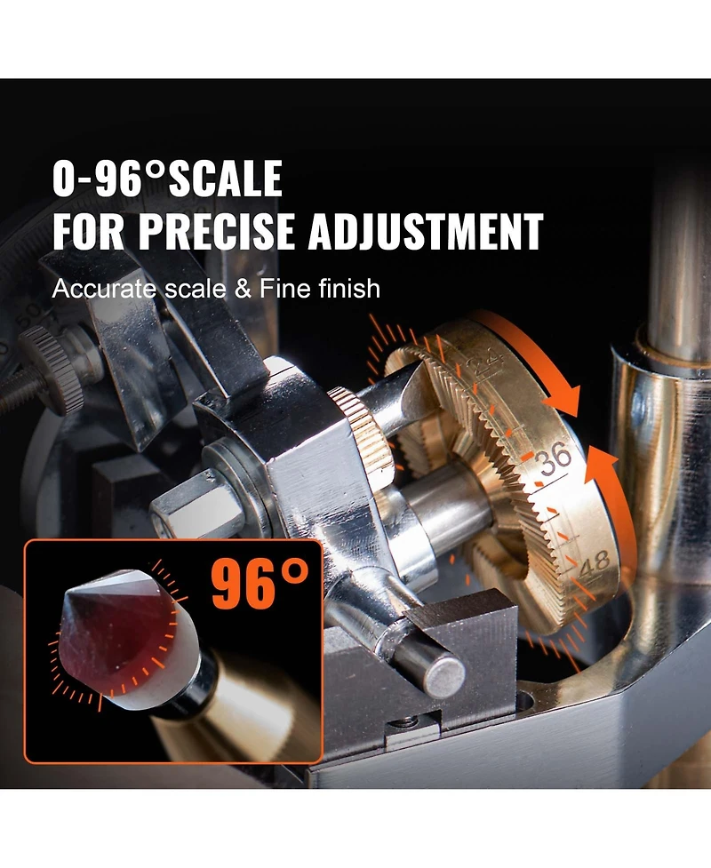 Sevorley Gem Faceting Machine, 180W Jade Grinding and Polishing Machine with Adjustable 0-2980 Rpm Speed and Manipulator