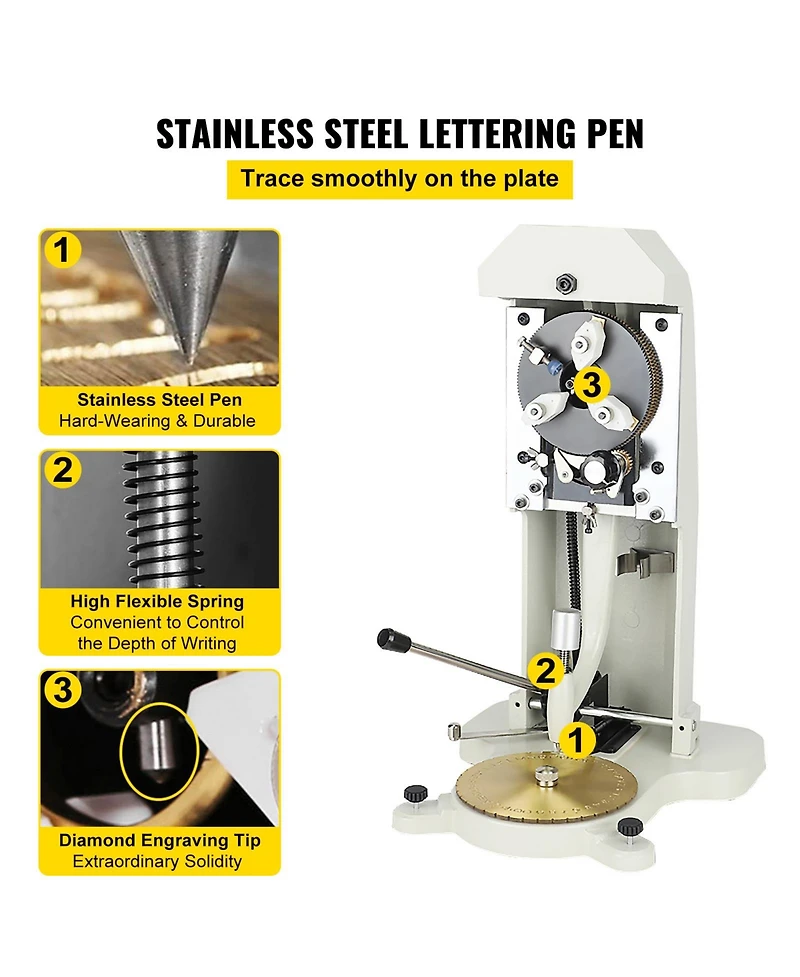 Sevorley Inside Ring Engraver, Double-Sided Dial Ring Stamping Machine for 1.5-2.0mm Inner Ring Engraving