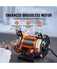 Sevorley Bench Jewelry Polisher and Buffer, 3590 Rpm Grinder with 3 Wheels and 100-Piece Accessory Kit