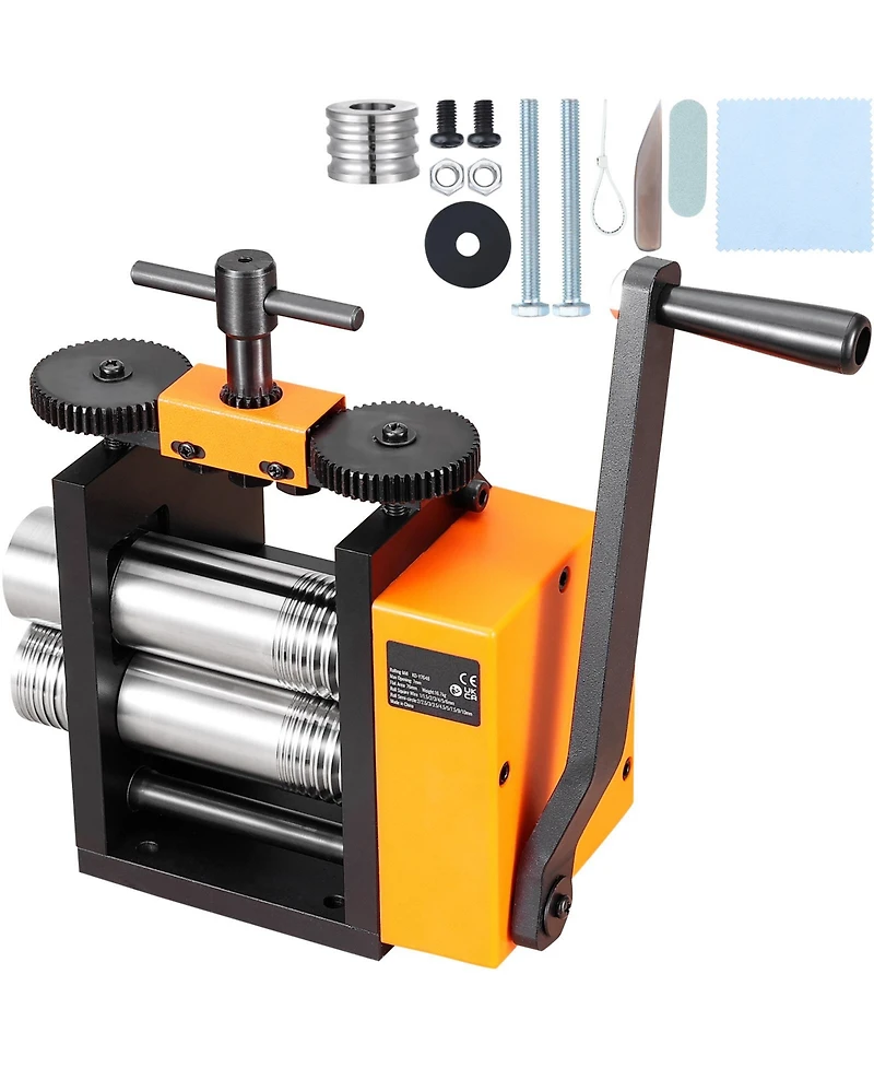 Sevorley Jewelry Rolling Mill, 3-in-1 Sheet and Wire Roller, 0.1-7mm Adjustable Thickness