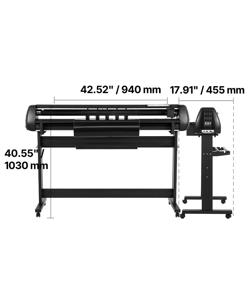 Sevorley Dual Blade Vinyl Cutter Plotter with Stand and Sticker Kit