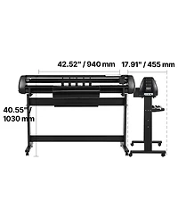 Sevorley Dual Blade Vinyl Cutter Plotter with Stand and Sticker Kit