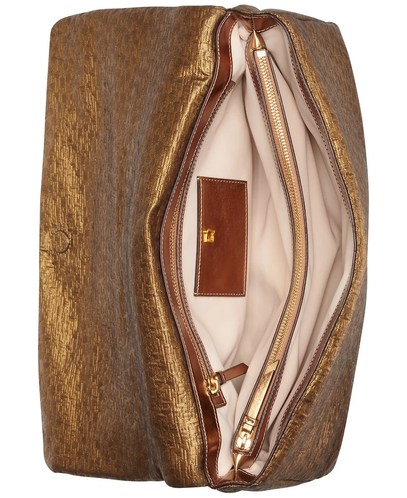 Donna Karan New York Grenadine Large Clutch Handbag