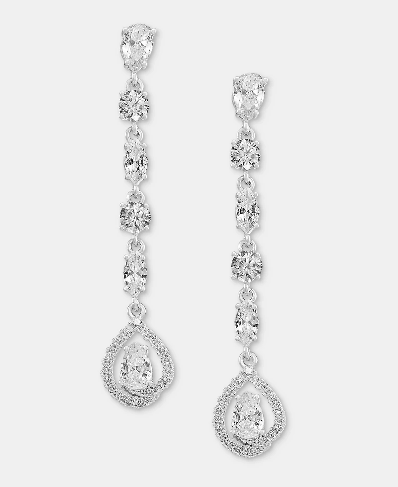 Givenchy Dynamic Crystal Stone Linear Earrings