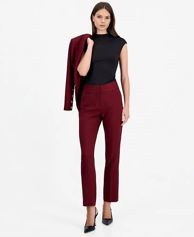 Tahari Asl Women's Flared-Leg Mid-Rise Pants
