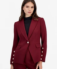 Tahari Asl Women's One Button Peak Lapel Blazer