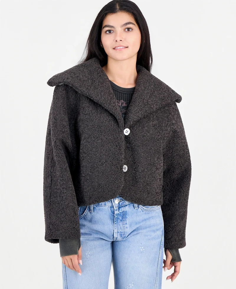 Free People Women's Softest Touch Cropped Faux-Fur Jacket