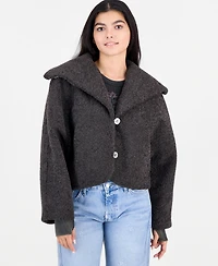 Free People Women's Softest Touch Cropped Faux-Fur Jacket