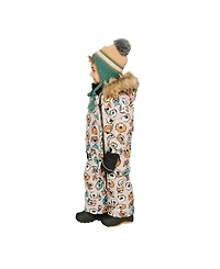 Deux par Baby Boys One Piece Snowsuit Adapted for Car Seats Dog Print