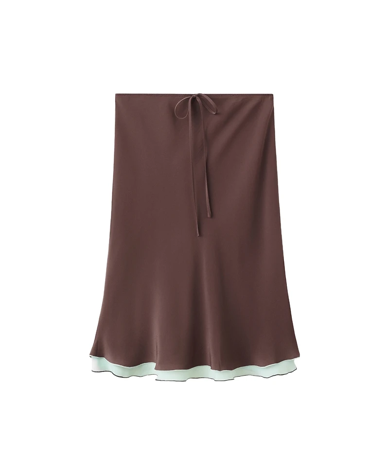 Mango Women's Fluid Midi A-Line Skirt