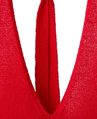 Mango Women's Halter Knit Mini Dress