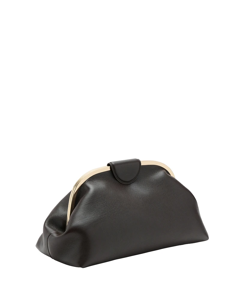 Mango Women's Metallic Details Large Clutch