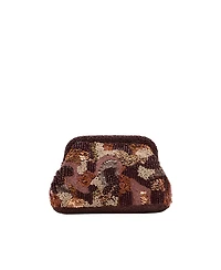 Mango Women's Multicolor Beaded Clutch Bag