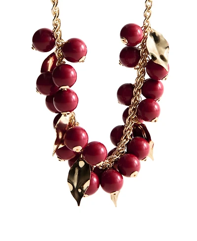 Mango Women's Beaded Chain Necklace