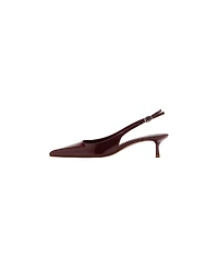 Mango Women's Kitten-Heel Patent Leather Shoes