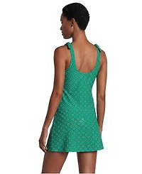 Lands' End Women's D-Cup Tie Shoulder Flutter Tankini Top