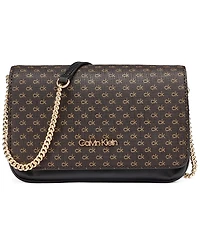 Calvin Klein Magnetic Snap Emma Mini Crossbody Satchel Handbag